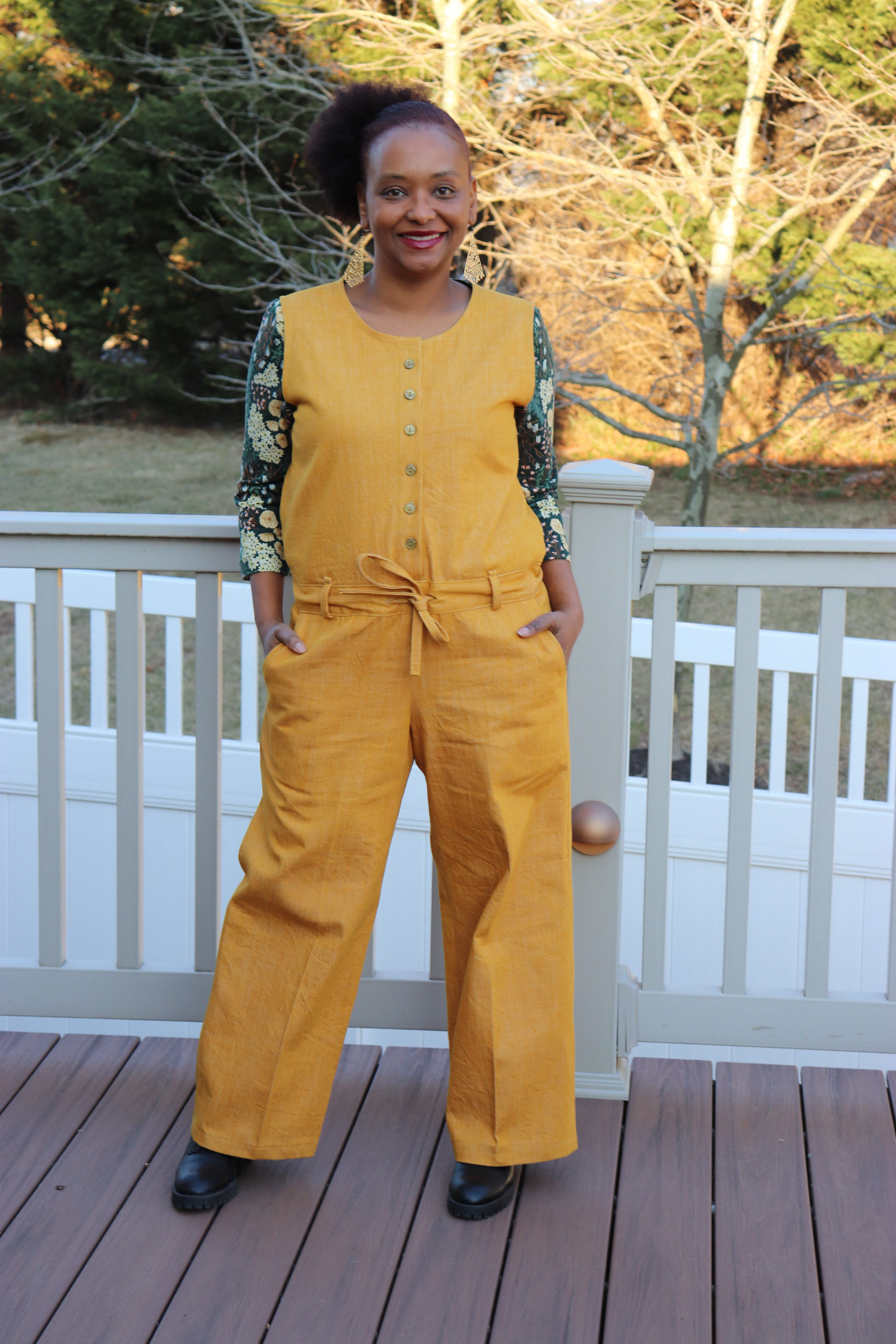 pattern fusion // zippy top turned DIY jumpsuit - see kate sew